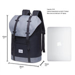 KAUKKO Backpack for city trips, EP6-4 ( Black Grey/ 18.1L ) - kaukko