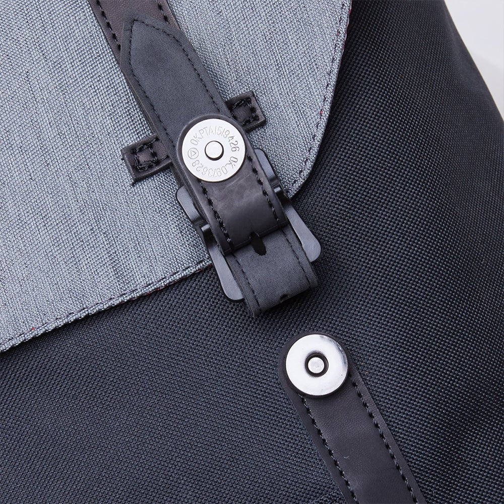 KAUKKO Backpack for city trips, EP6-4 ( Black Grey/ 18.1L ) - kaukko
