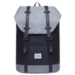 KAUKKO Backpack for city trips, EP6-4 ( Black Grey/ 18.1L ) - kaukko