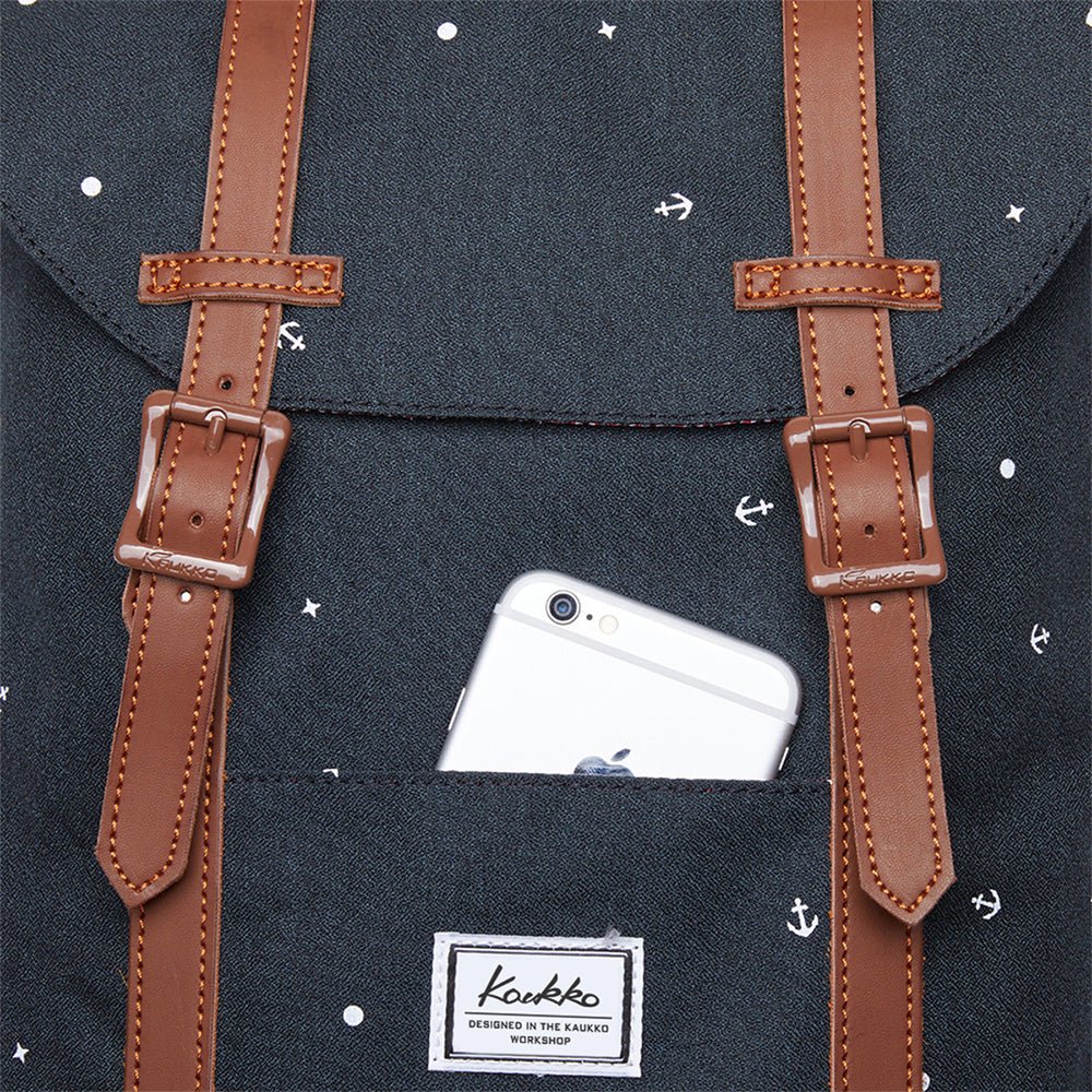 KAUKKO Backpack for city trips, EP6-5 ( Black / 17.8L ) - kaukko