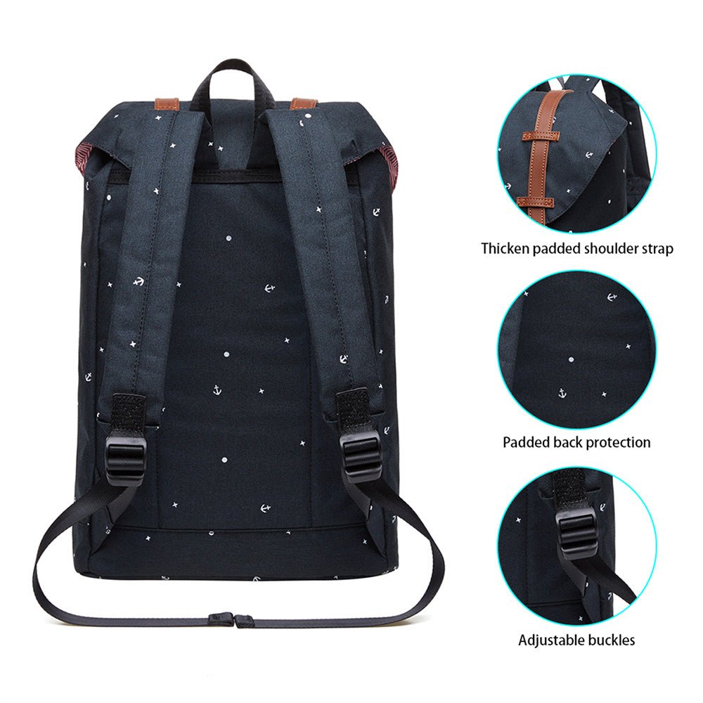 KAUKKO Backpack for city trips, EP6-5 ( Black / 17.8L ) - kaukko