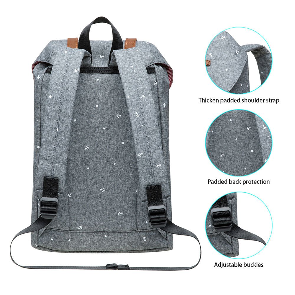 KAUKKO Backpack for city trips, EP6-5 ( Grey / 17.8L ) - kaukko
