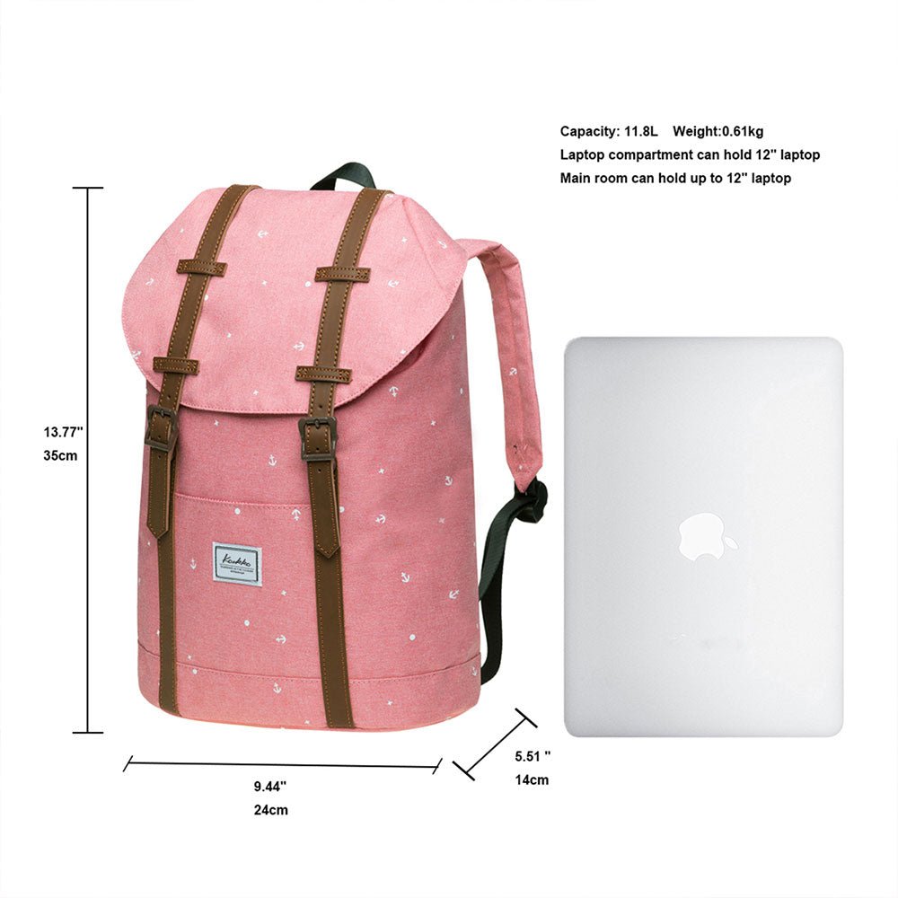 KAUKKO Backpack for city trips, EP6-5 ( Pink / 17.8L ) - kaukko