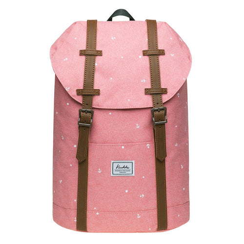 KAUKKO Backpack for city trips, EP6-5 ( Pink / 17.8L ) - kaukko