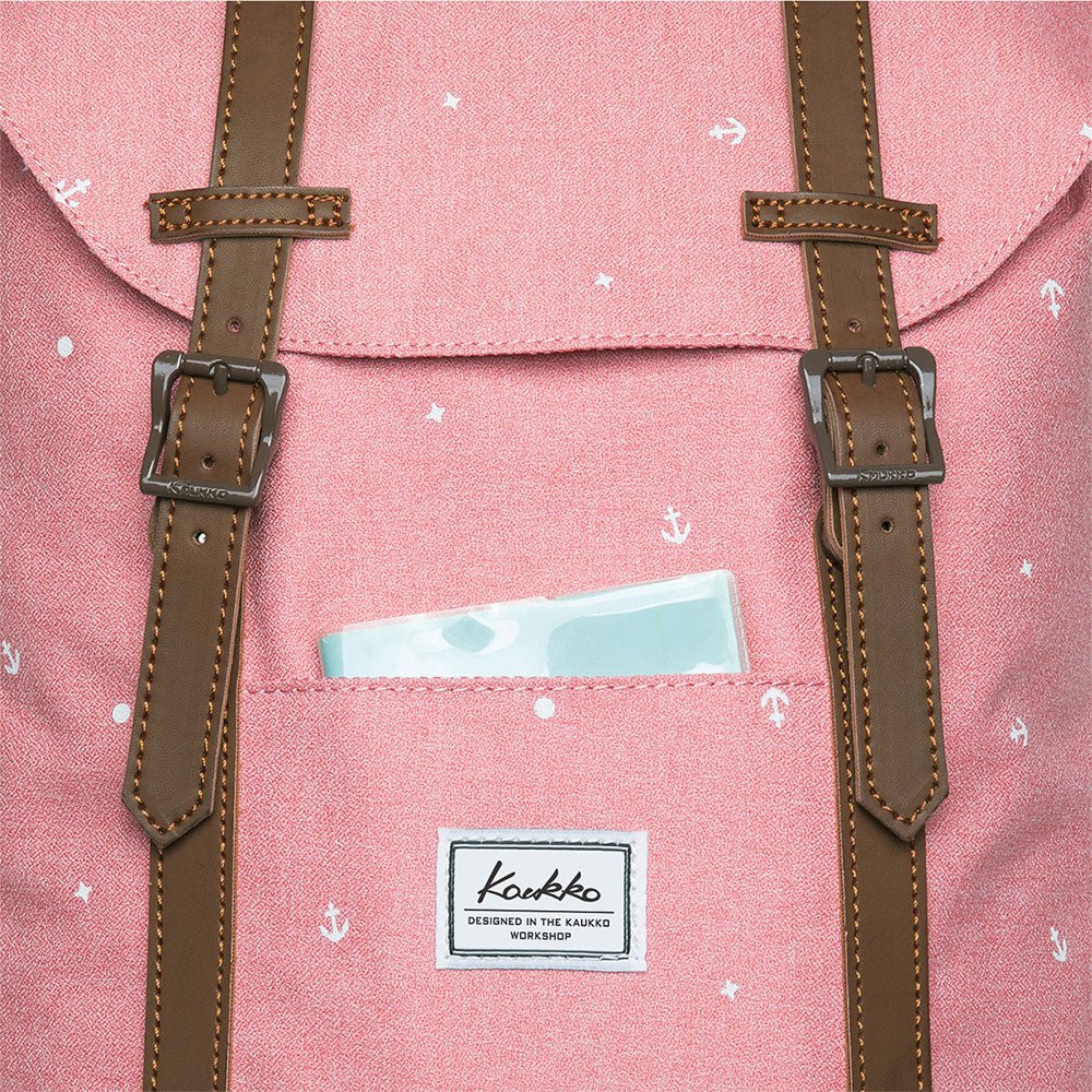 KAUKKO Backpack for city trips, EP6-5 ( Pink / 17.8L ) - kaukko