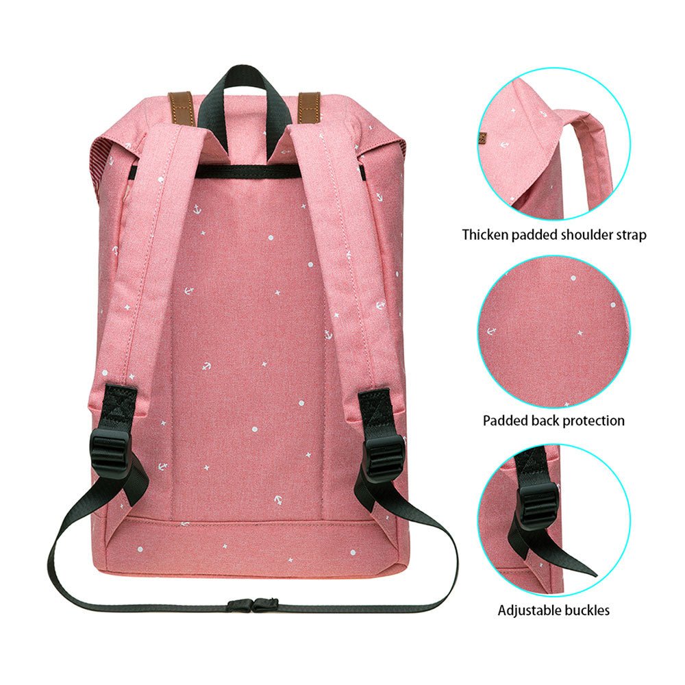 KAUKKO Backpack for city trips, EP6-5 ( Pink / 17.8L ) - kaukko