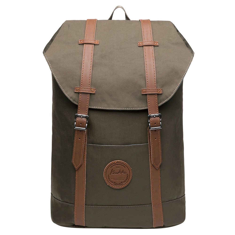 KAUKKO Backpack for city trips, EP6-9 ( Army Green / 18.1L ) - kaukko