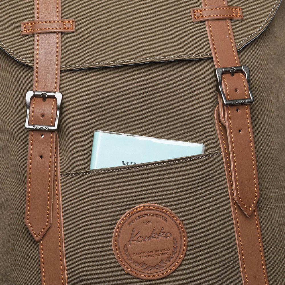 KAUKKO Backpack for city trips, EP6-9 ( Army Green / 18.1L ) - kaukko