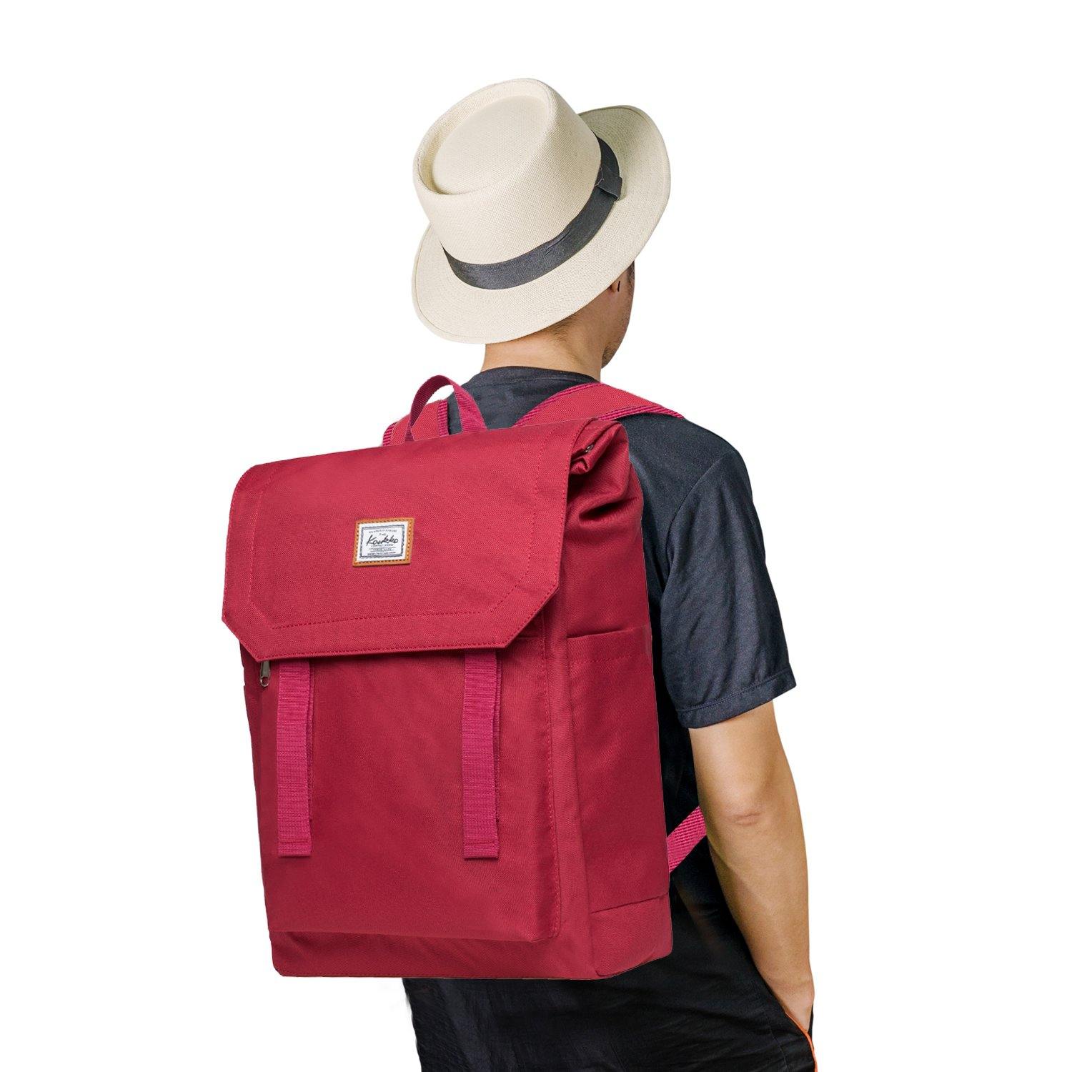 KAUKKO Backpack for city trips, KF14 ( Red / 21L ) - kaukko