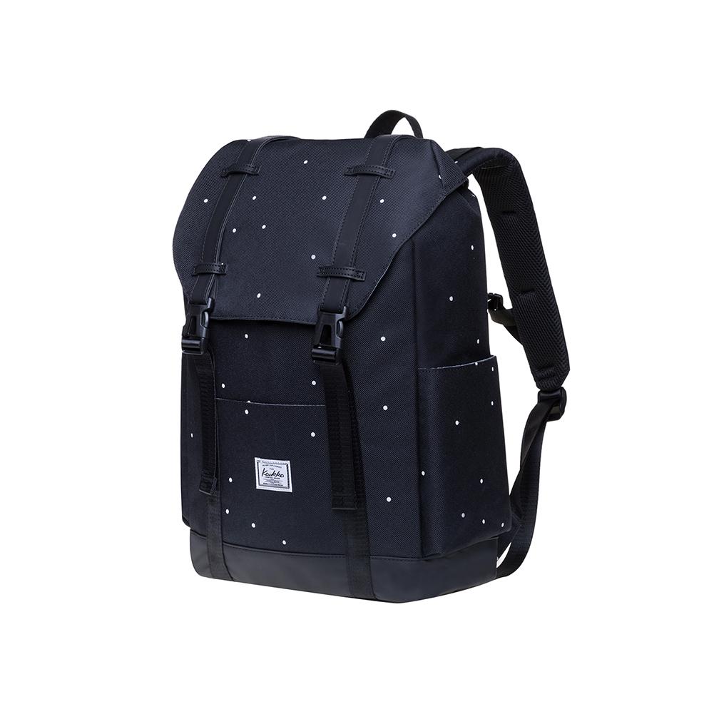 KAUKKO Backpack for city trips, KS12-2 ( Point Black /20.6 L ) - kaukko