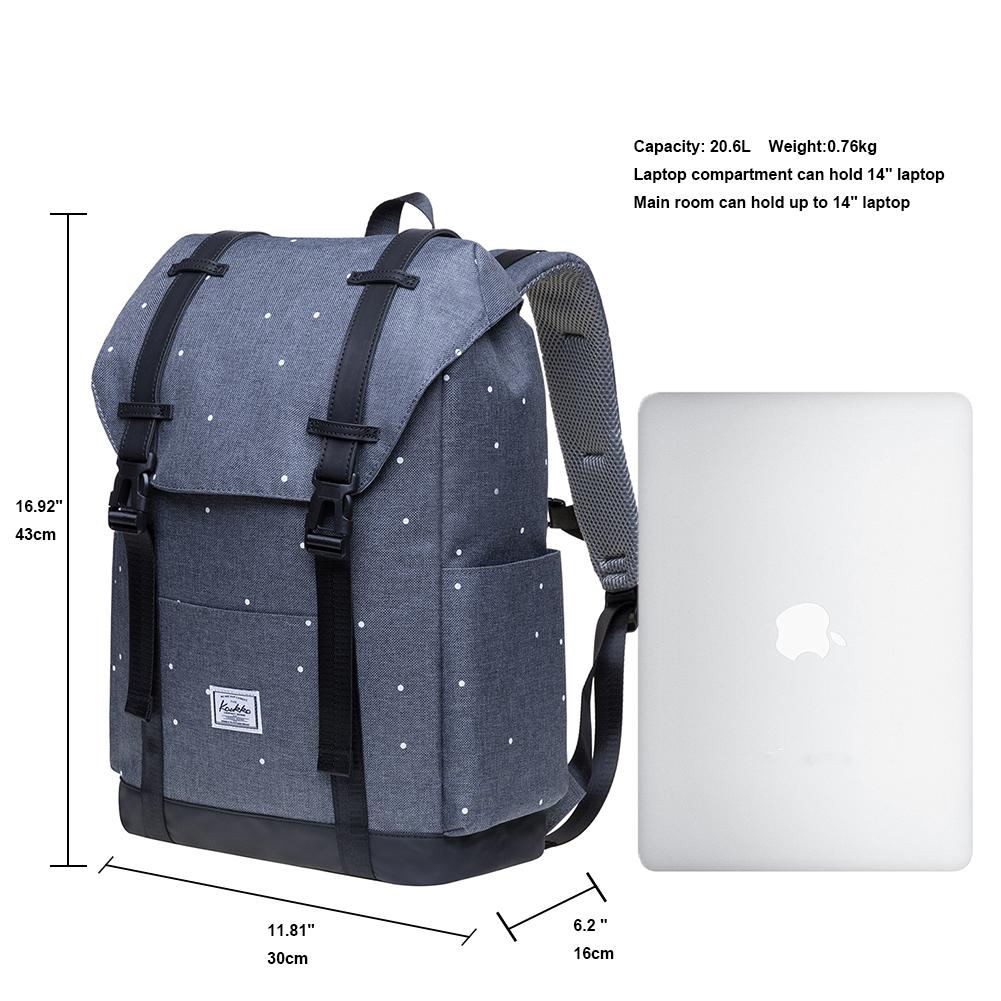 KAUKKO Backpack for city trips, KS12-2 ( Point Grey /20.6 L ) - kaukko