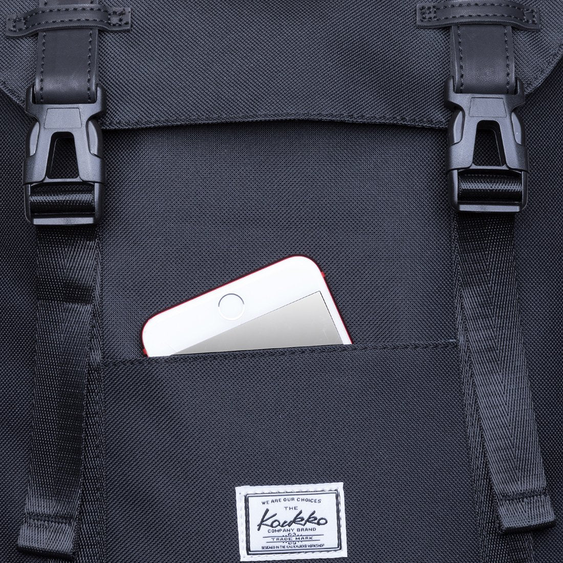KAUKKO Backpack for city trips, KS12 ( Black /20.6 L ) - kaukko