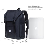 KAUKKO Backpack for city trips, KS12 ( Black /20.6 L ) - kaukko