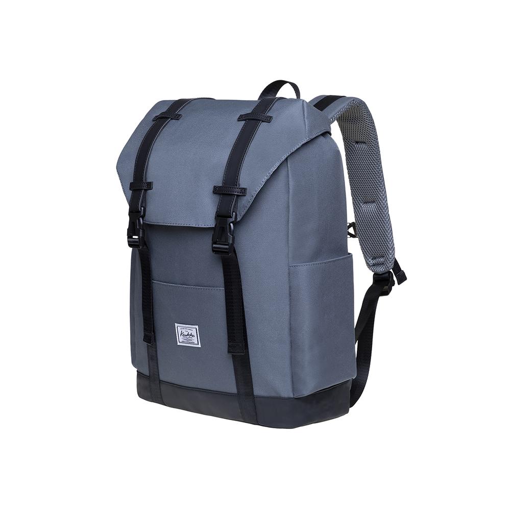 KAUKKO Backpack for city trips, KS12 ( Grey /20.6 L ) - kaukko