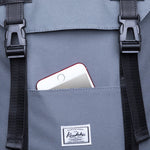 KAUKKO Backpack for city trips, KS12 ( Grey /20.6 L ) - kaukko