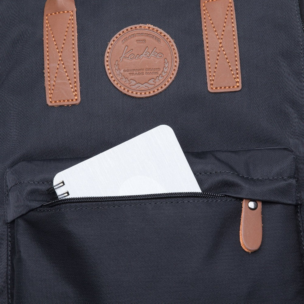 KAUKKO Backpack for daily use, K1007-2 ( Black / 15.7L ) - kaukko