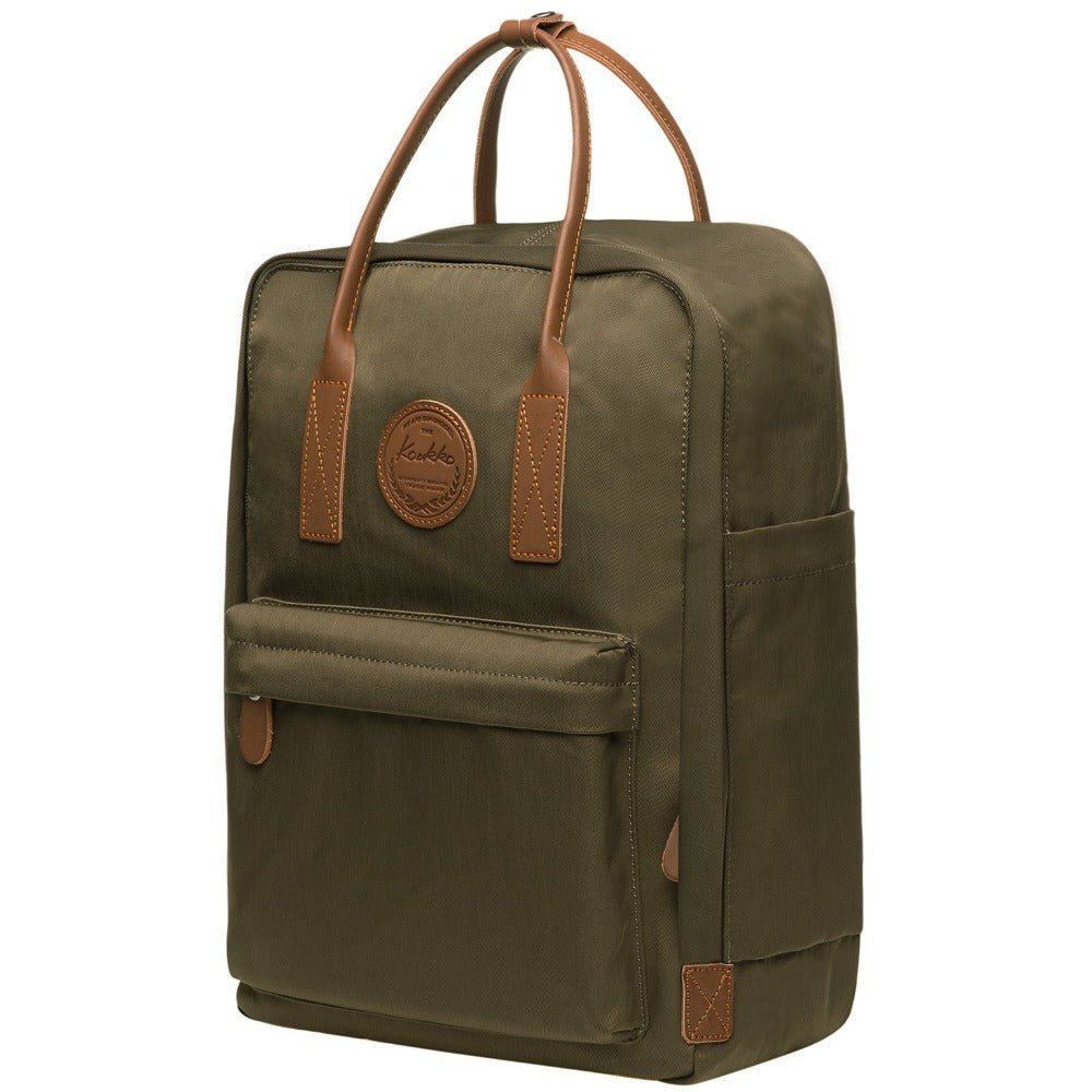 KAUKKO Backpack for daily use, K1007-2 ( Green / 15.7L ) - kaukko