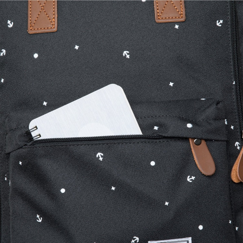 KAUKKO Backpack for daily use, K1007-3 ( Black / 15.7L ) - kaukko