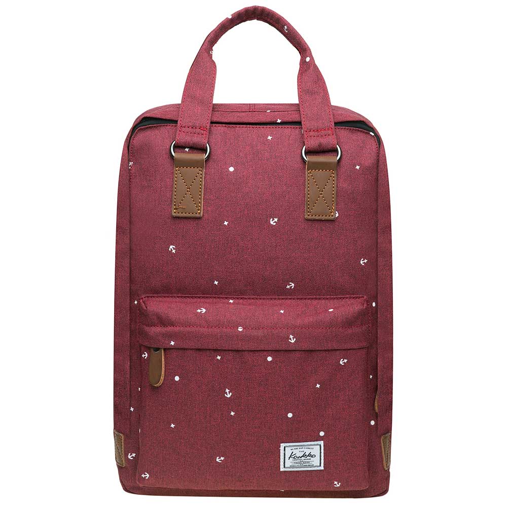 KAUKKO Backpack for daily use, K1007-3 ( Red / 15.7L ) - kaukko