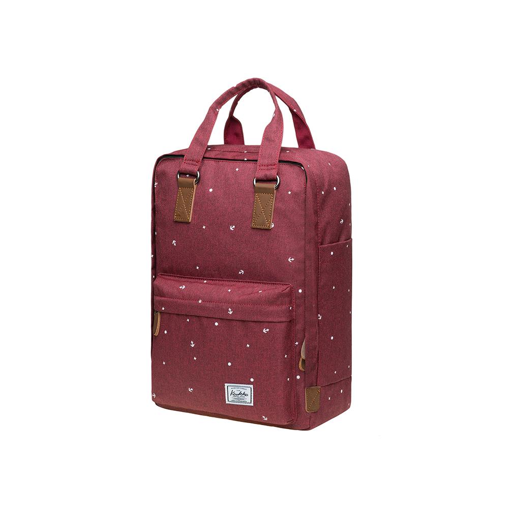 KAUKKO Backpack for daily use, K1007-3 ( Red / 15.7L ) - kaukko