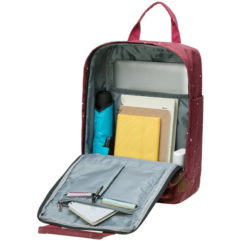 KAUKKO Backpack for daily use, K1007-3 ( Red / 15.7L ) - kaukko