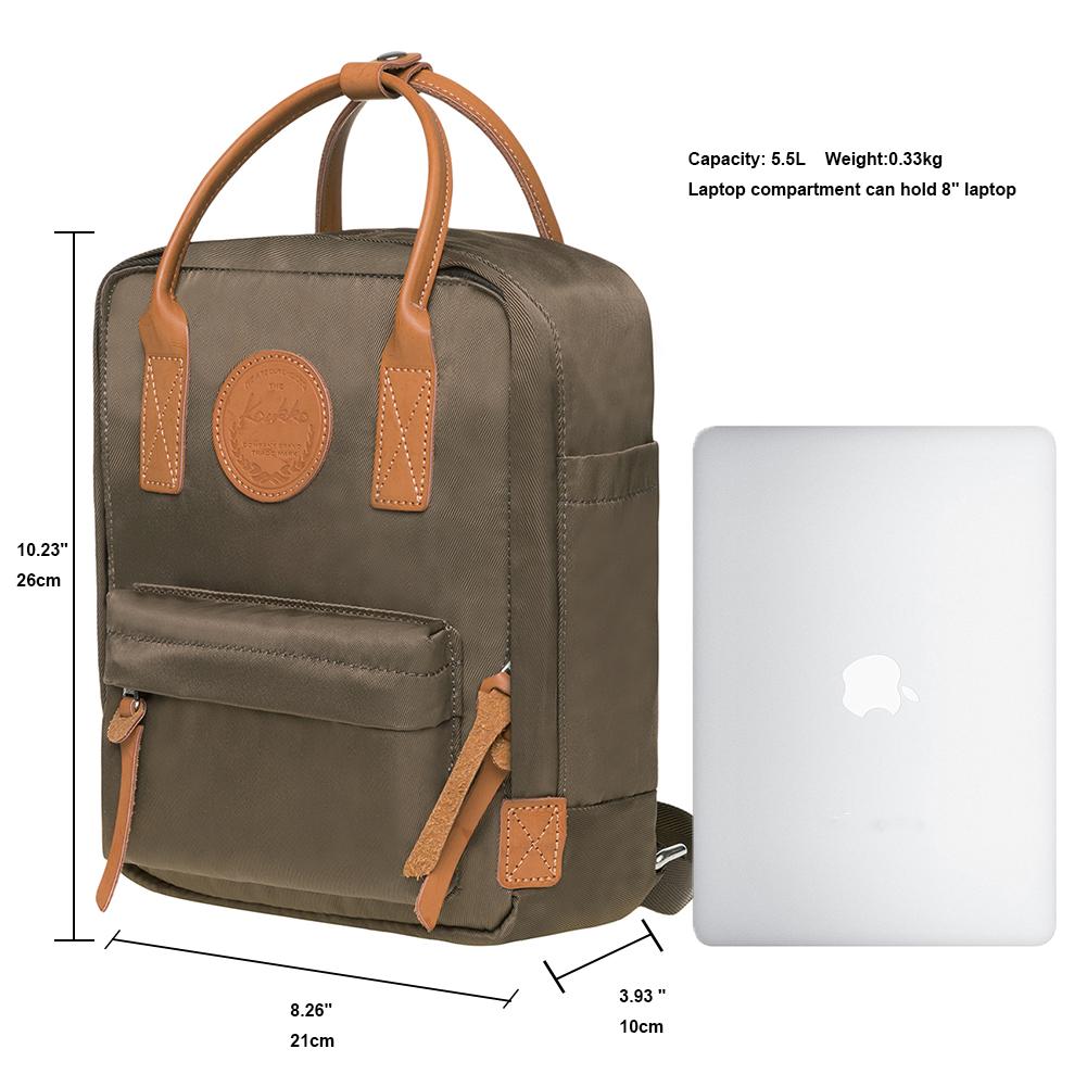 KAUKKO Backpack for daily use, K1007-4 ( Army Green / 5.5L ) - kaukko
