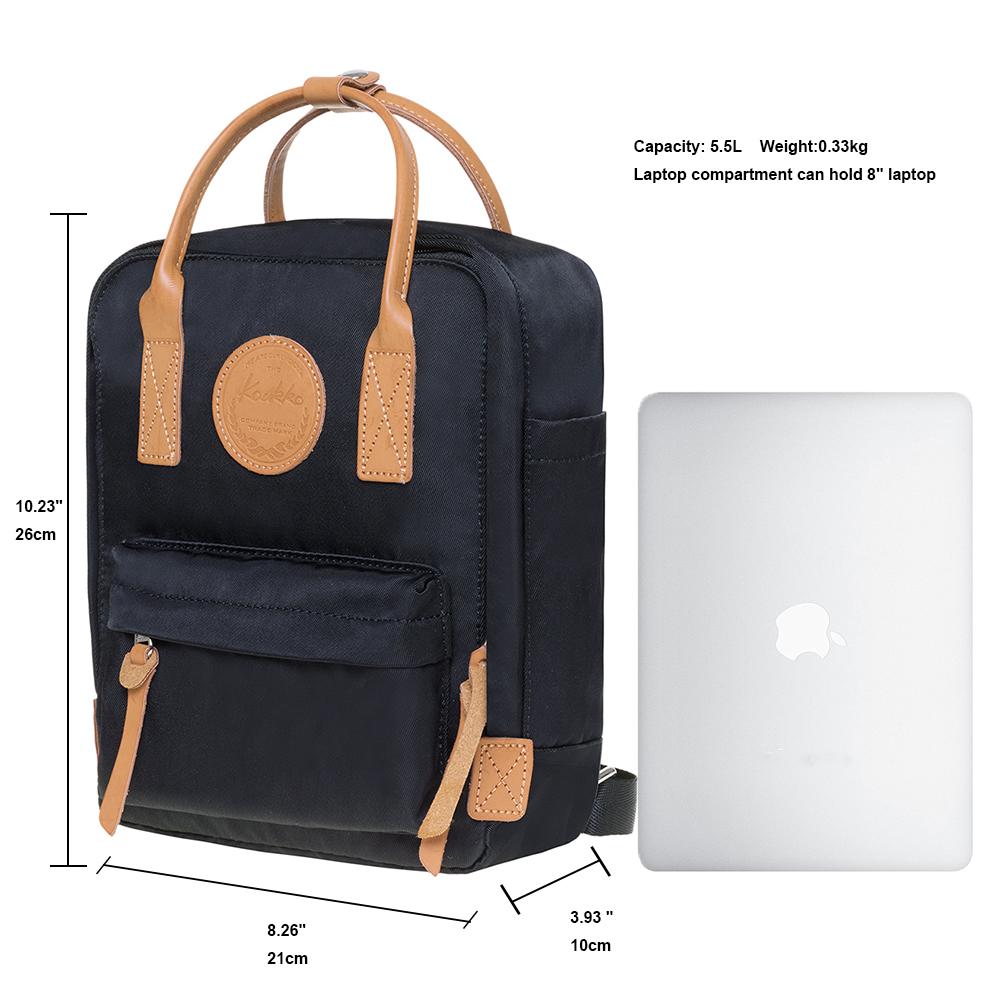 KAUKKO Backpack for daily use, K1007-4 ( Black / 5.5L ) - kaukko