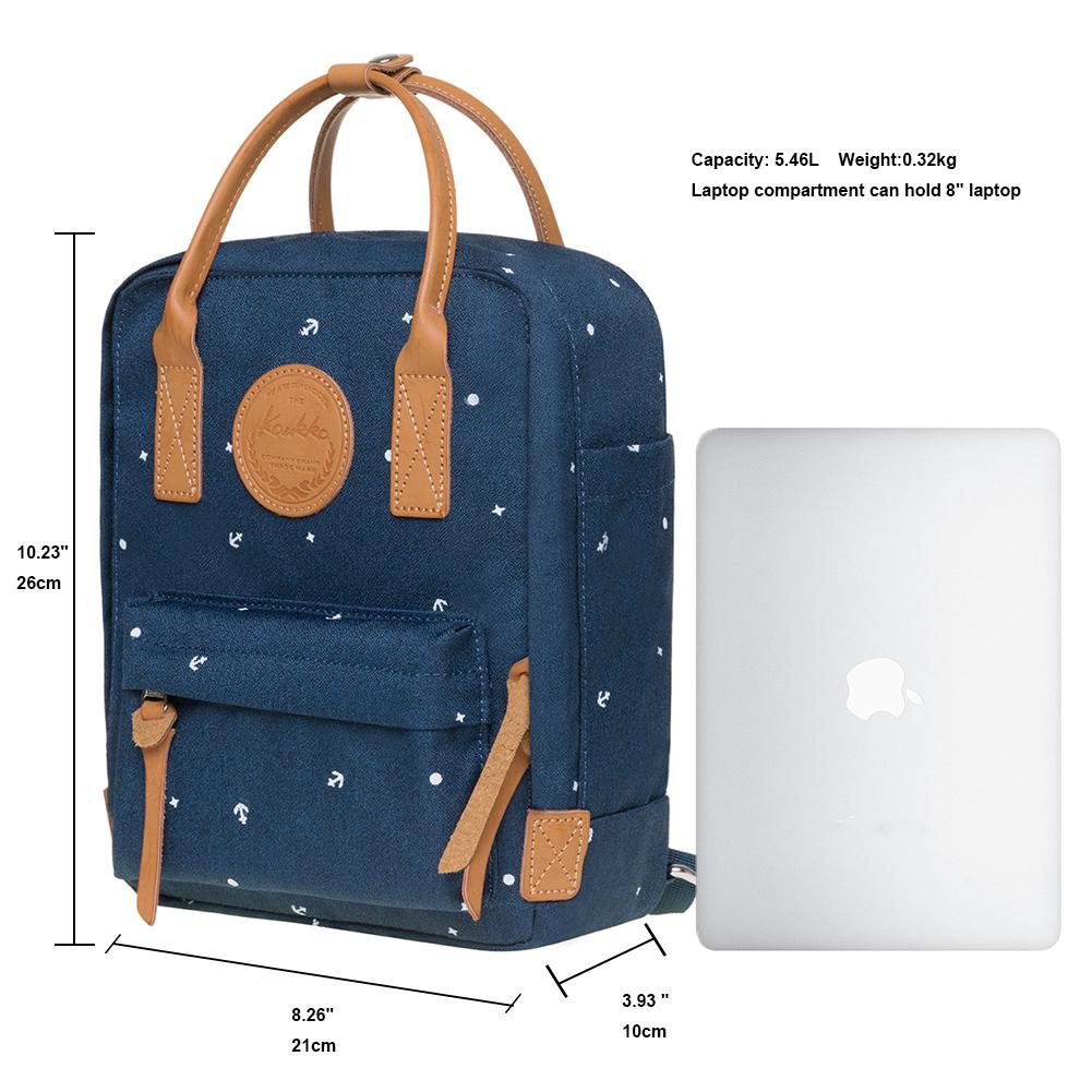 KAUKKO Backpack for daily use, K1007-5 ( Blue / 5.5L ) - kaukko