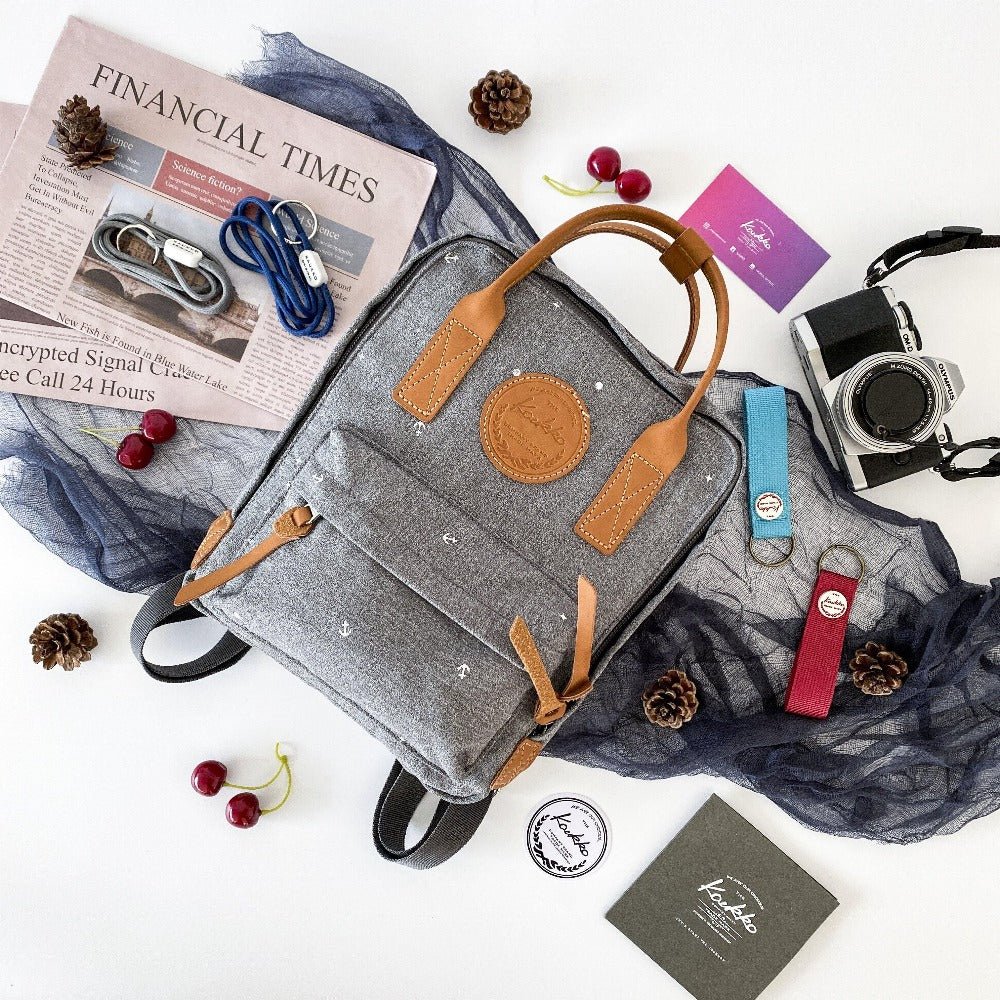 KAUKKO Backpack for daily use, K1007-5 ( Grey / 5.5L ) - kaukko