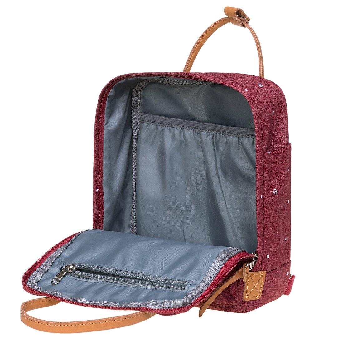 KAUKKO Backpack for daily use, K1007-5 ( Red / 5.5L ) - kaukko