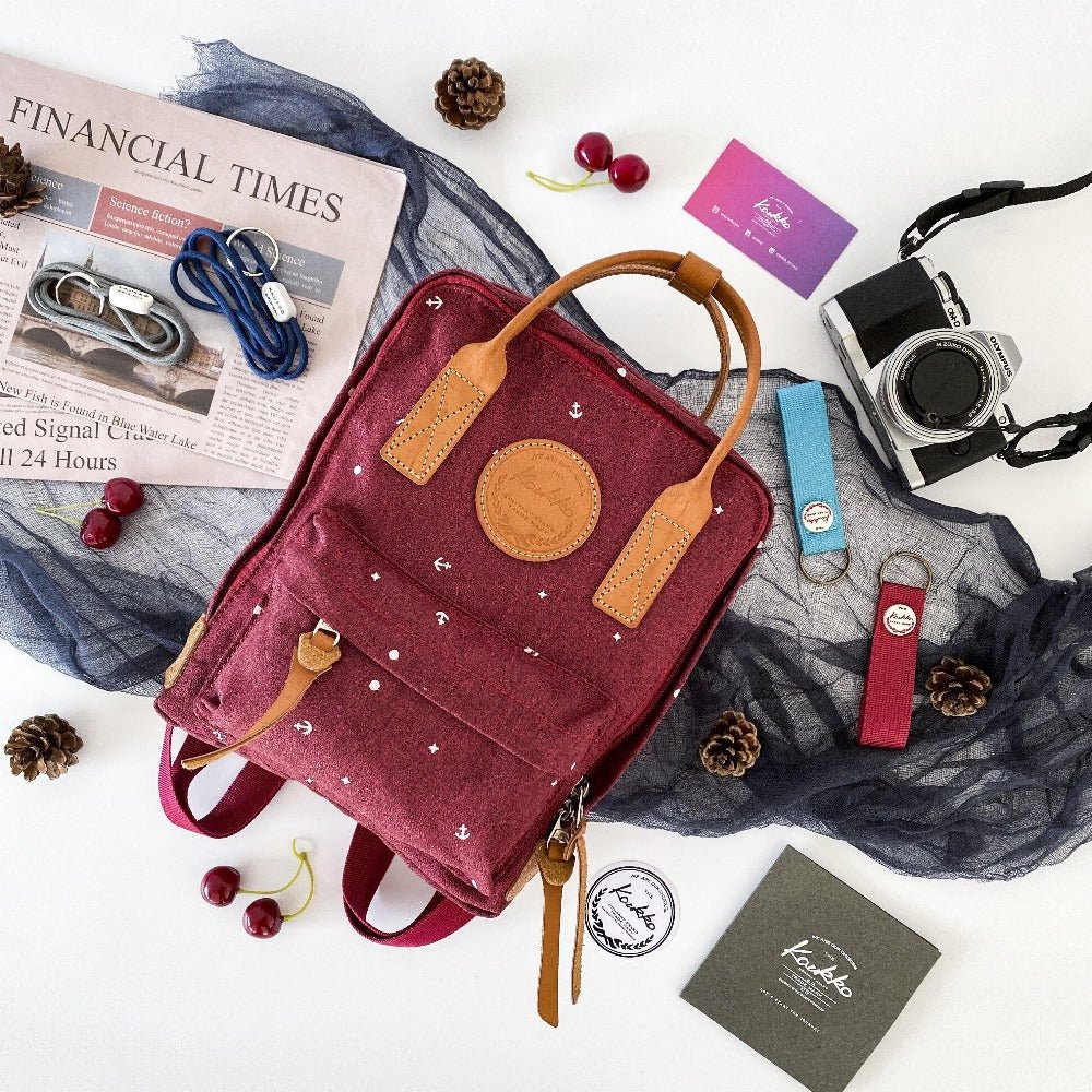 KAUKKO Backpack for daily use, K1007-5 ( Red / 5.5L ) - kaukko