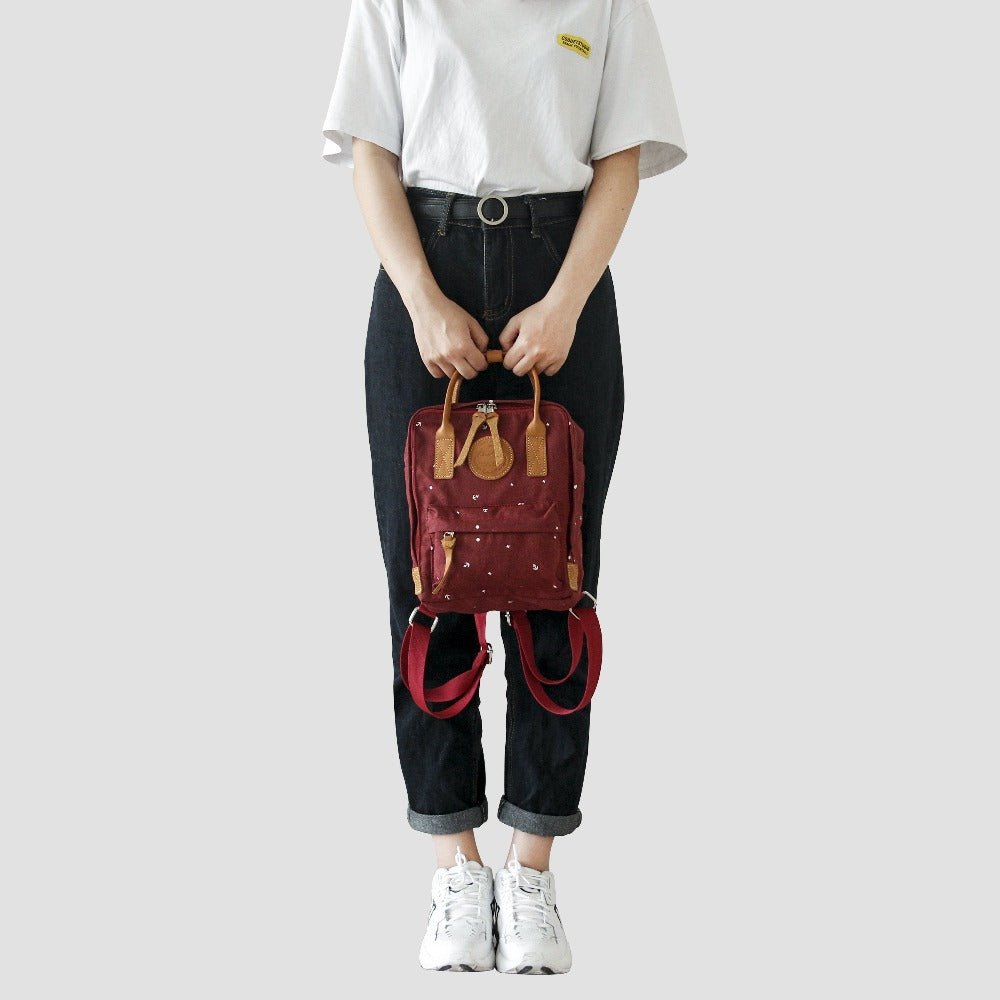 KAUKKO Backpack for daily use, K1007-5 ( Red / 5.5L ) - kaukko