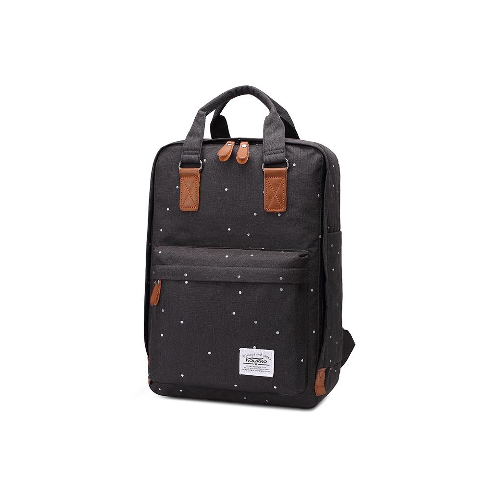 KAUKKO Backpack for daily use, K1007 ( Black ) - kaukko