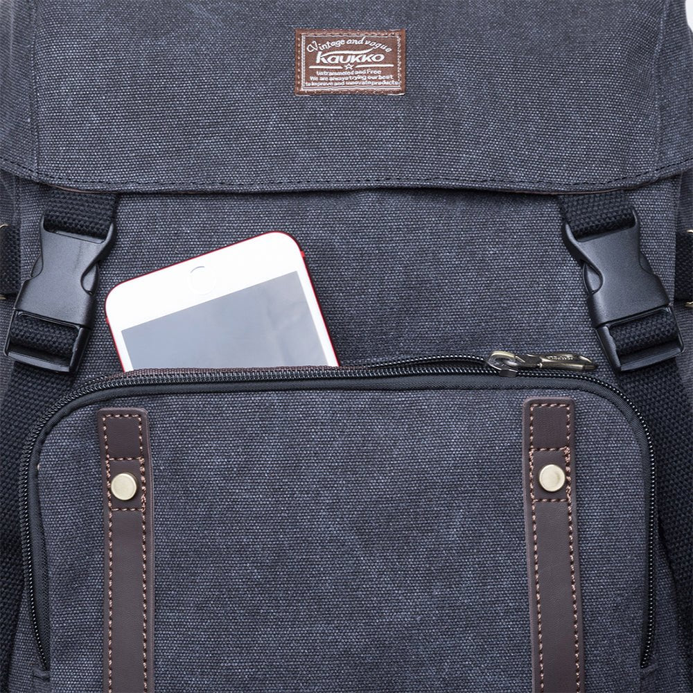 KAUKKO Backpack for daily use, KD02-2 ( Black / 17.6L ) - kaukko