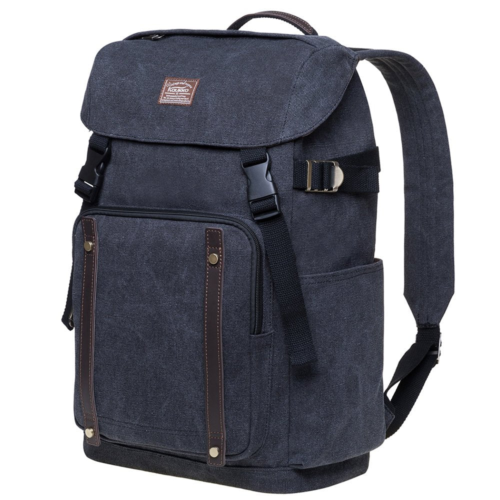 KAUKKO Backpack for daily use, KD02-2 ( Black / 17.6L ) - kaukko