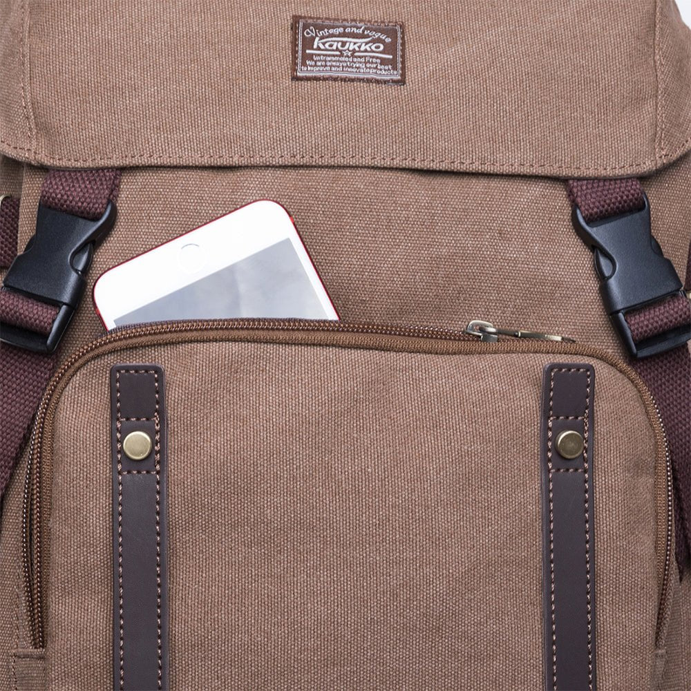 KAUKKO Backpack for daily use, KD02-2 ( Khaki / 17.6L ) - kaukko