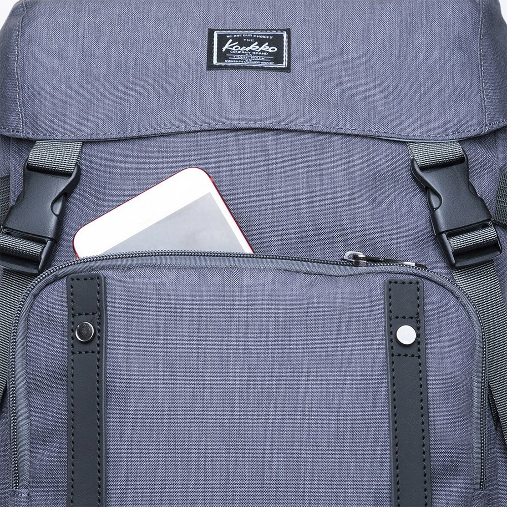 KAUKKO Backpack for daily use, KD02 ( Grey / 17.6L ) - kaukko