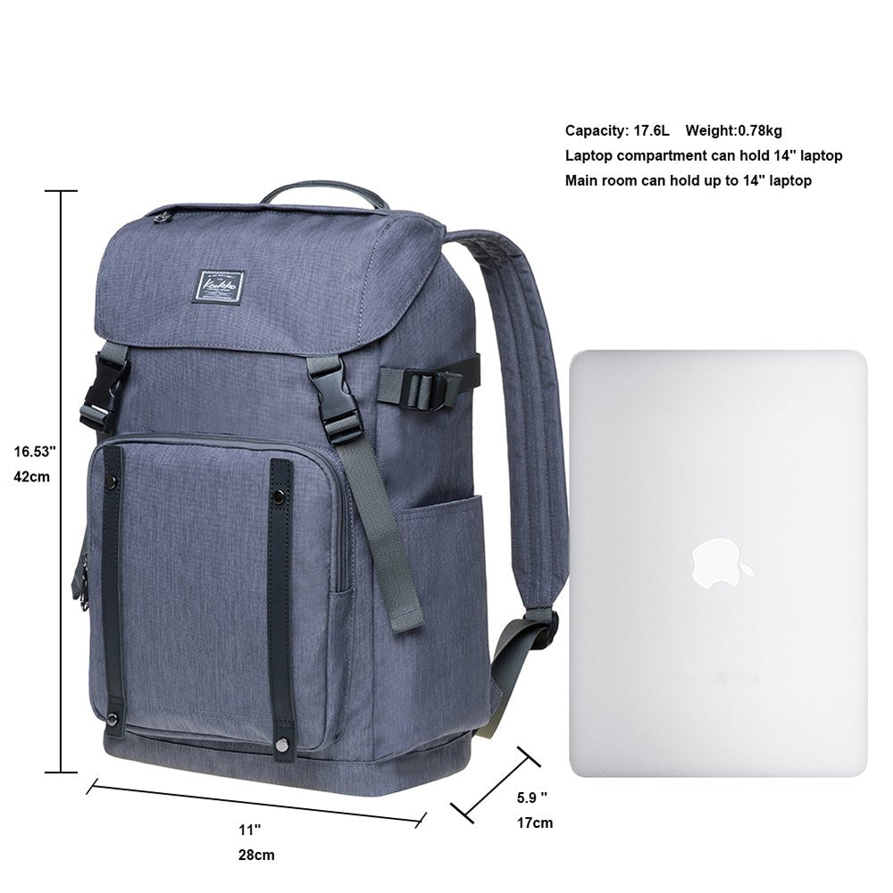 KAUKKO Backpack for daily use, KD02 ( Grey / 17.6L ) - kaukko