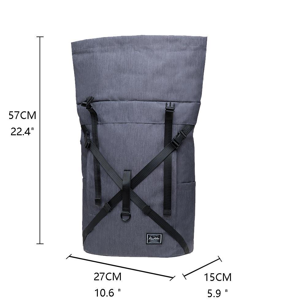 KAUKKO Backpack for daily use, KF07-2 ( Grey / 17.8L ) - kaukko