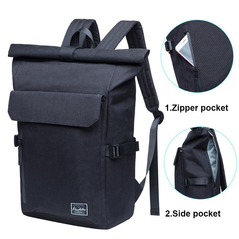 KAUKKO Backpack for daily use, KF12 ( Black / 15.2 L ) - kaukko