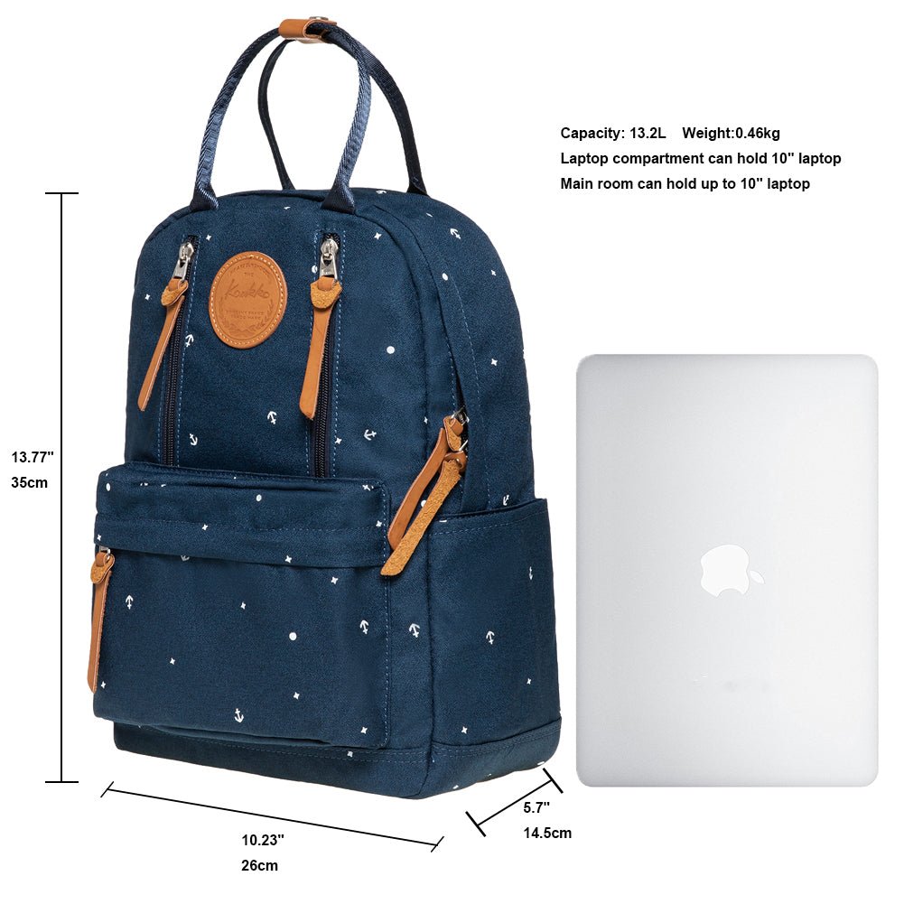 KAUKKO Backpack for daily use, KS06-2 ( Blue/ 13.2L ) - kaukko