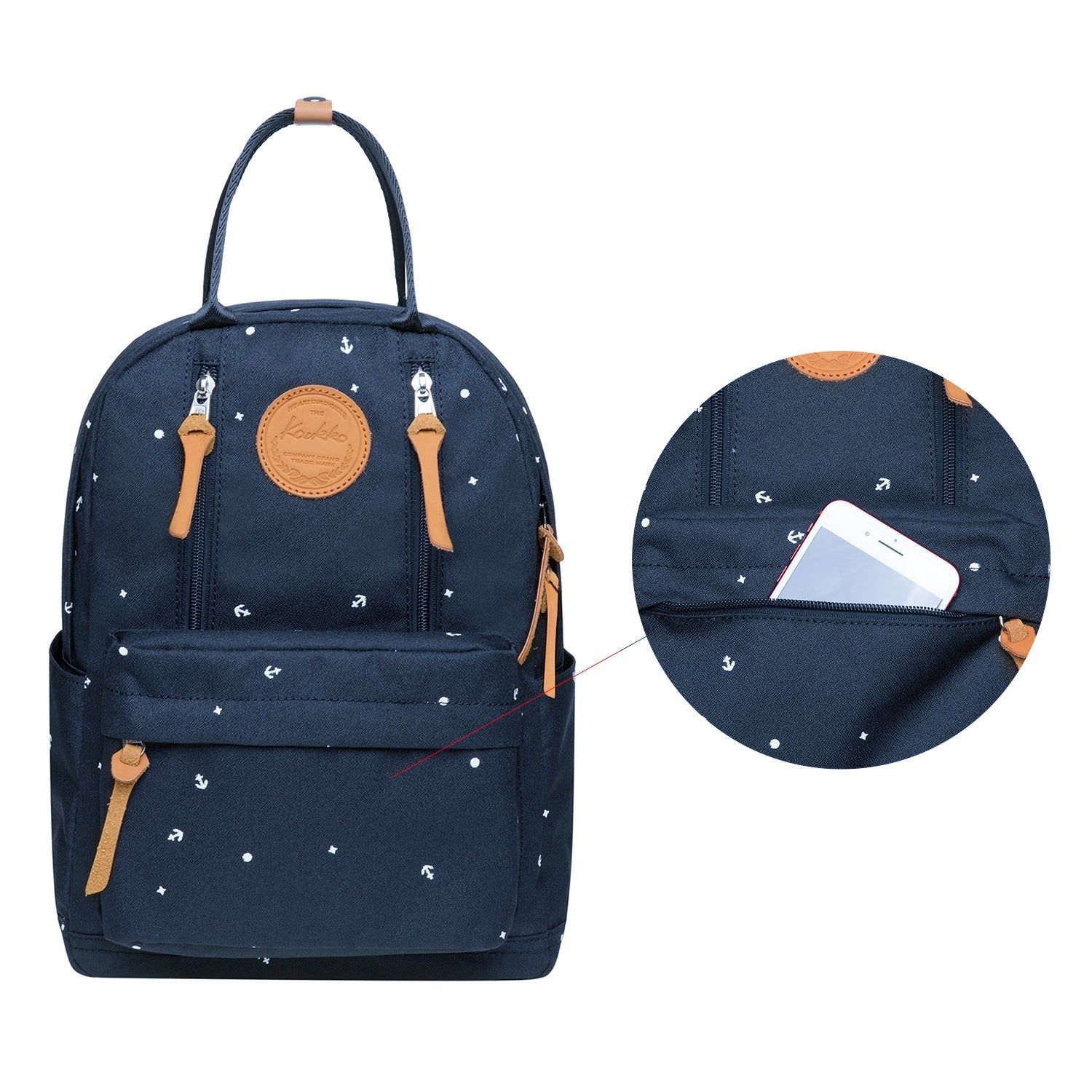KAUKKO Backpack for daily use, KS06-2 ( Blue/ 13.2L ) - kaukko
