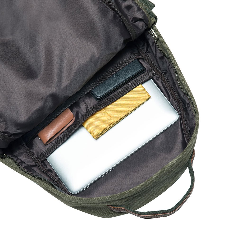 KAUKKO Backpack for daily use, ( KS20-2ARMYGREEN/18.5L ) - kaukko