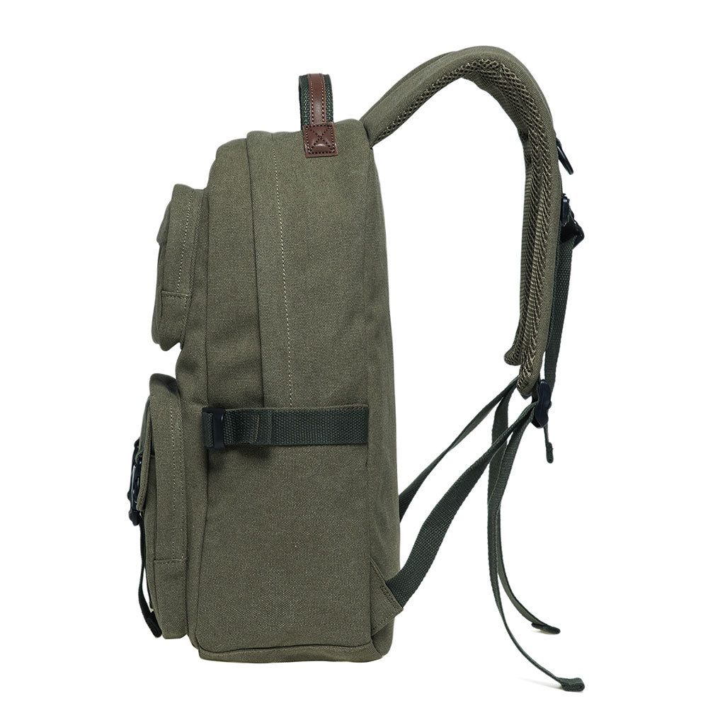 KAUKKO Backpack for daily use, ( KS20-2ARMYGREEN/18.5L ) - kaukko