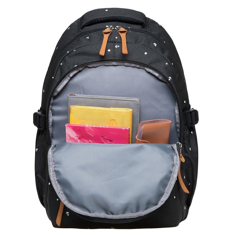 KAUKKO Backpack for daily use, KS24(Black) - kaukko