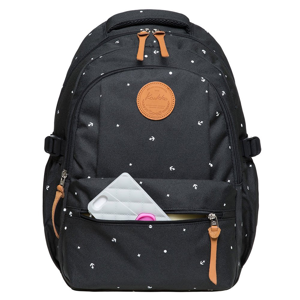 KAUKKO Backpack for daily use, KS24(Black) - kaukko