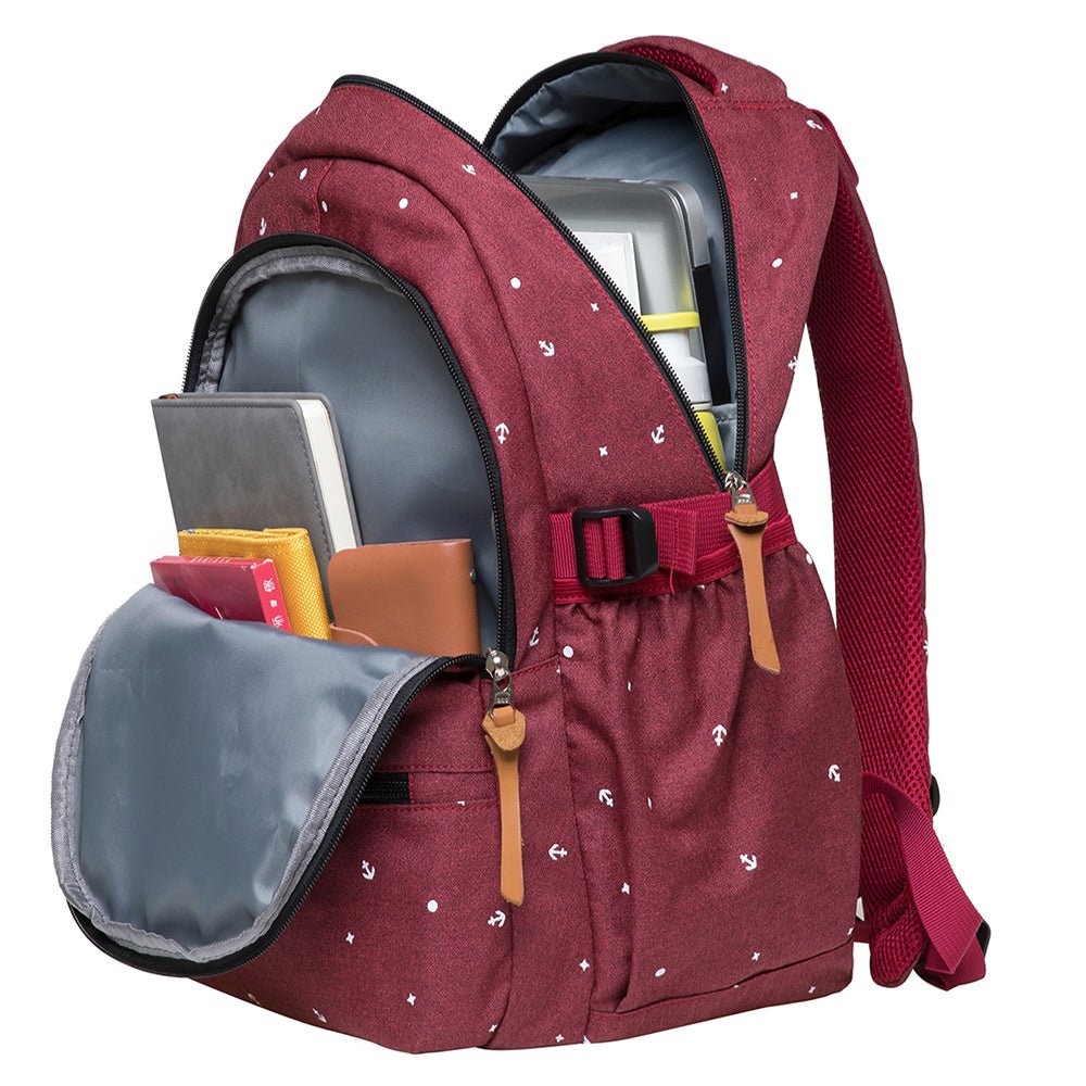 KAUKKO Backpack for daily use, KS24(Red) - kaukko