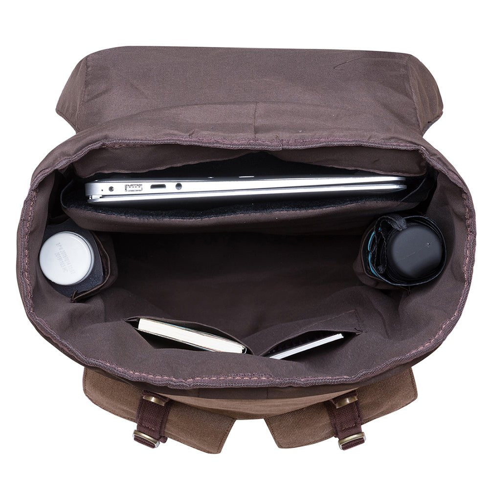 KAUKKO Backpack for Hiking Tours, KD01-2 ( Khaki / 20.7L ) - kaukko
