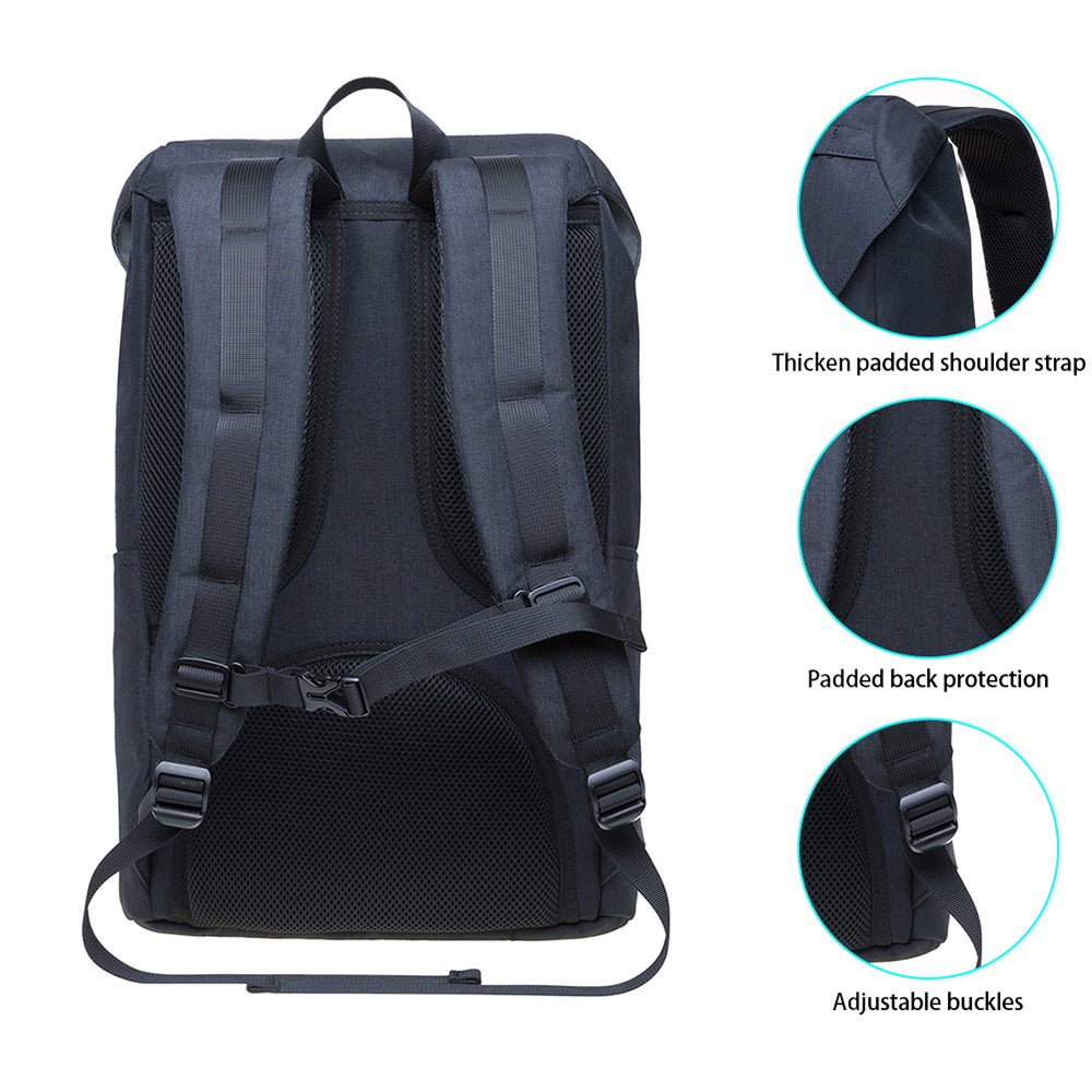 KAUKKO Backpack for Hiking Tours, KD01 ( Black / 20.7L ) - kaukko