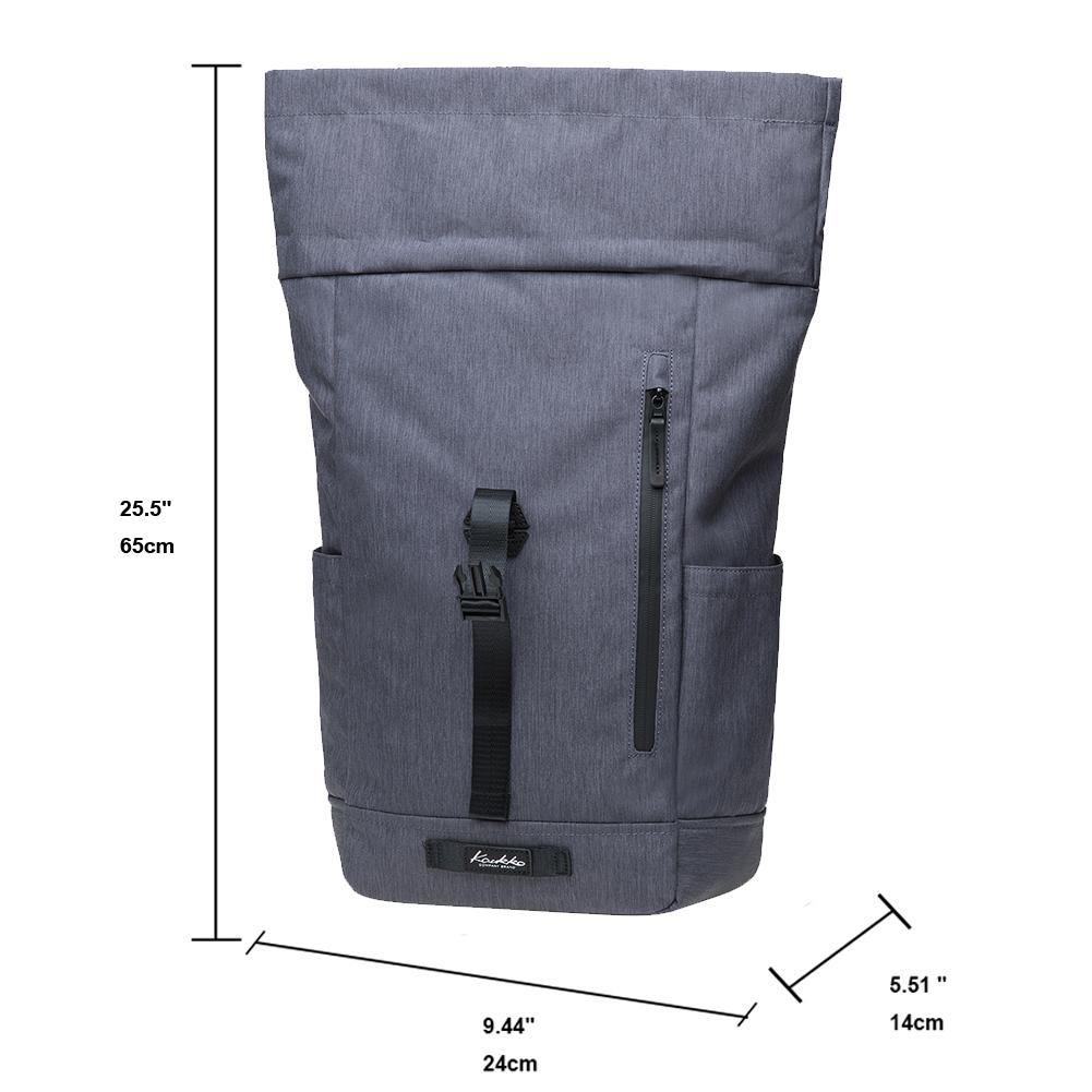 KAUKKO Backpack for Hiking Tours, KF04-2 ( Grey/ 15.1L ) - kaukko